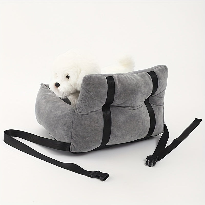 Siège-Auto Confortable pour Chien – Transport Sécurisé, Portable & Lavable, Parfait pour les Voyages en Voiture