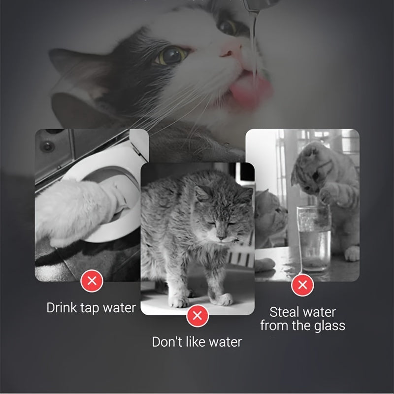 Fontaine à Eau Intelligente pour Chats & Chiens – 1,8 L avec Robinet, Filtration & Réservoir Transparent