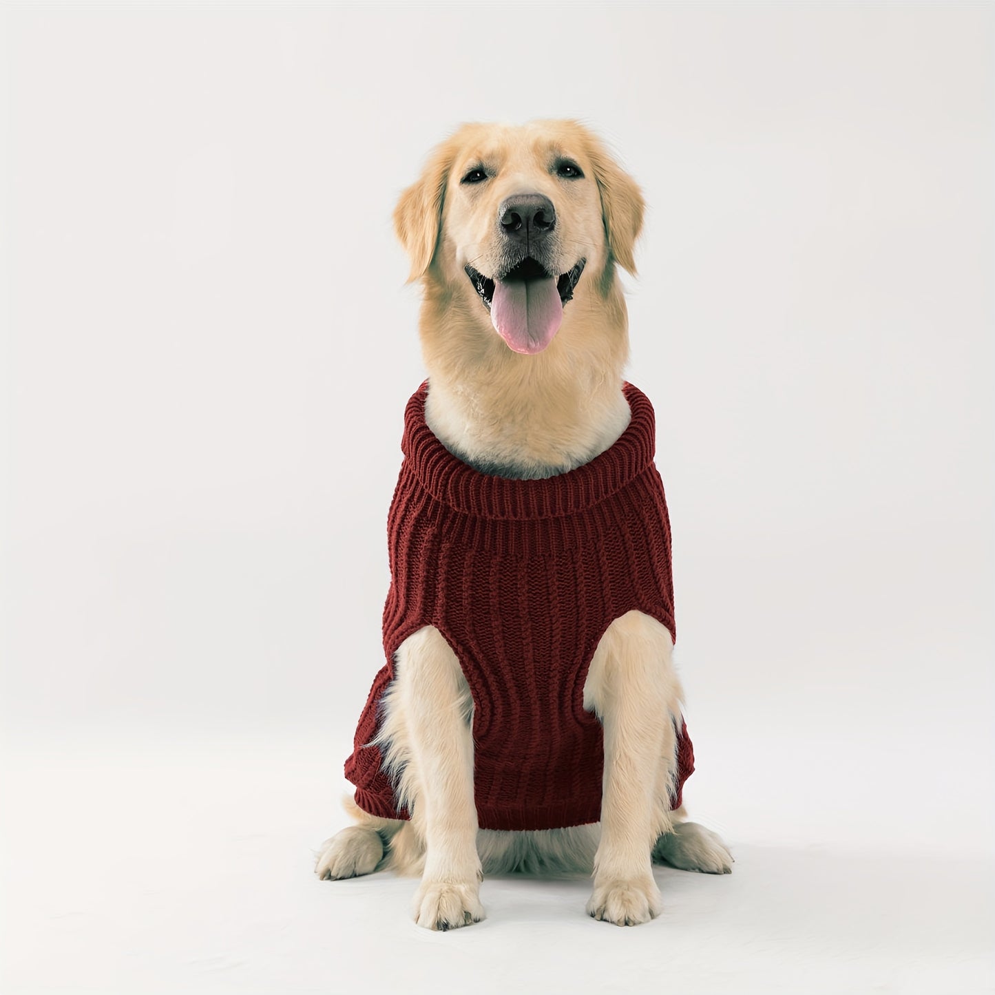 Pull Tricoté Uni pour Chien – Vêtement Chaud pour l’Automne et l’Hiver – 1 Pièce – Chandail Douillet pour Animaux