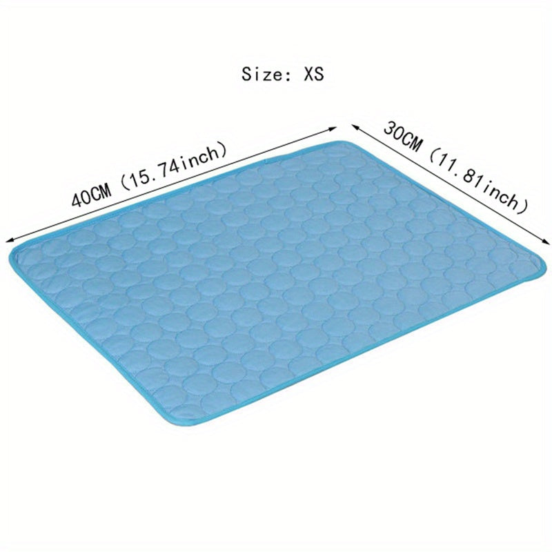 Tapis Rafraîchissant pour Chien BEIYU PET – Lit d'Été Autorefroidissant avec Gel Rafraîchissant – Tissu Polyester Résistant – Design Carré Confortable pour Chiens de Petite à Moyenne Taille