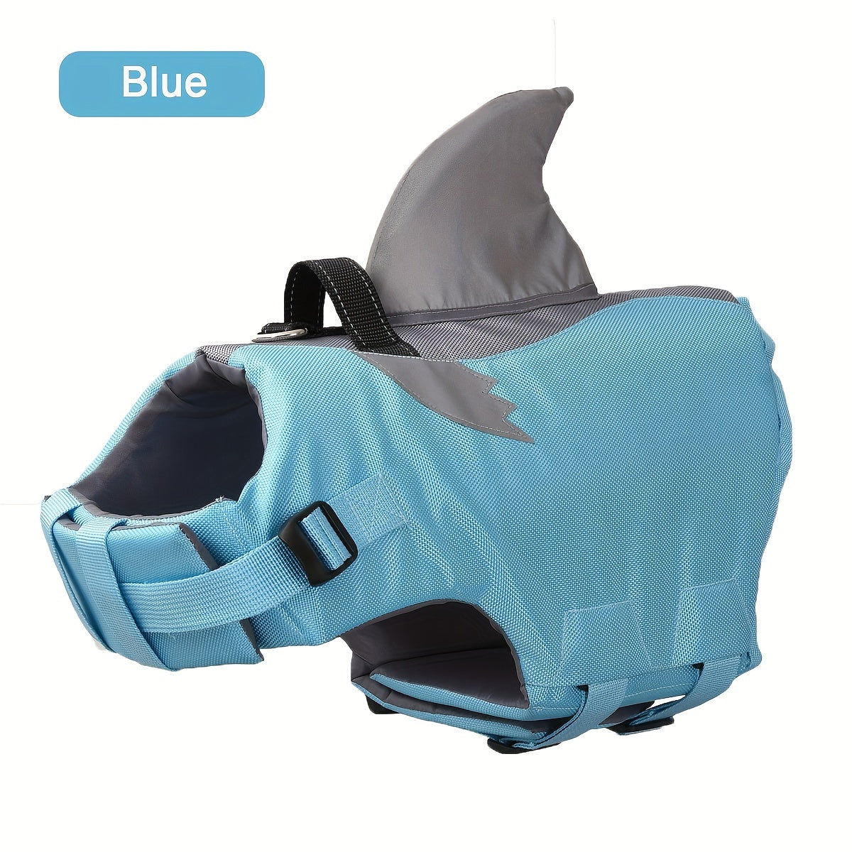 Gilet de Sauvetage Requin Réfléchissant pour Chien – Harnais de Flottaison Sécurisé avec Poignée & Sangles Réglables
