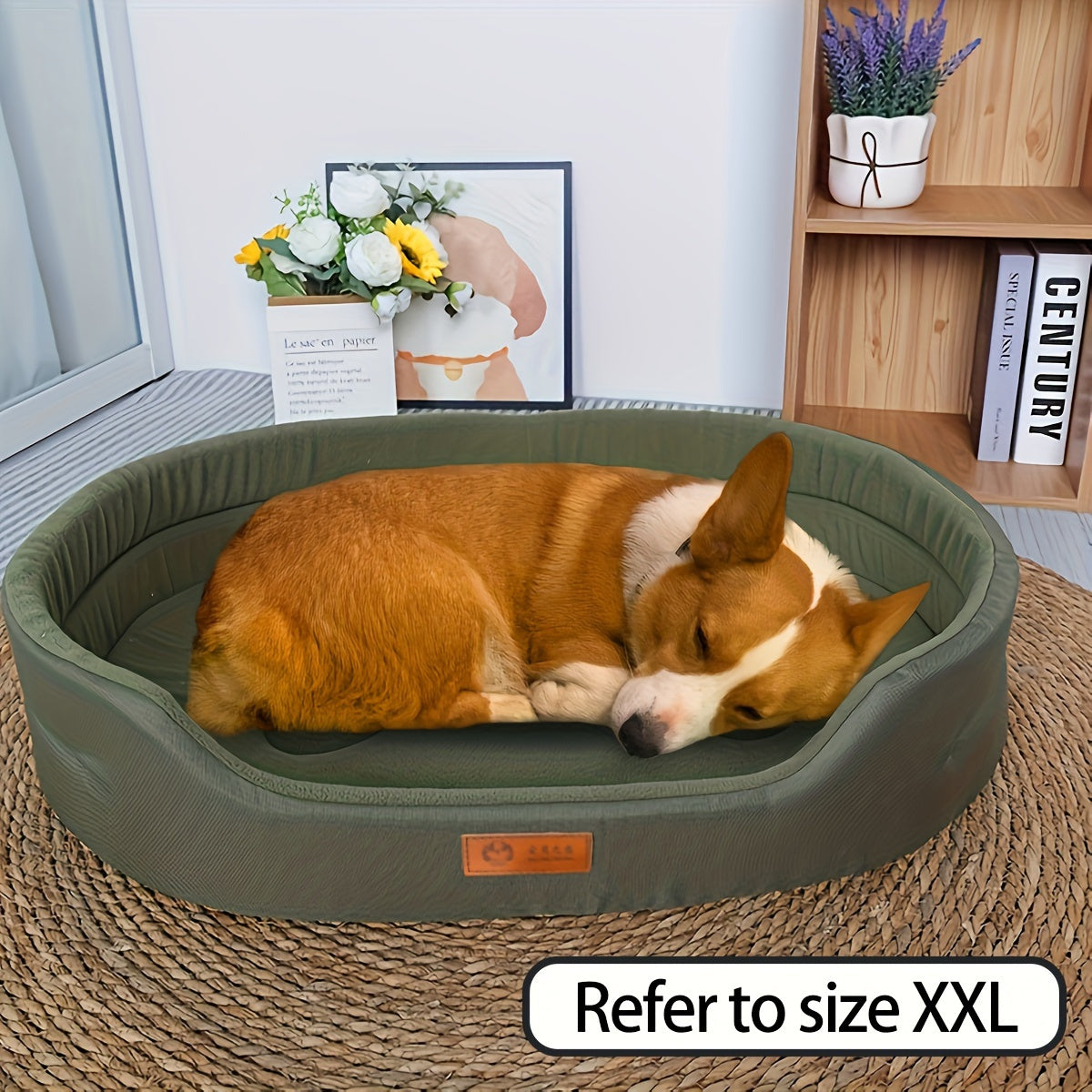 Lit pour Chien PJYuCien Comfort Plus – Spacieux, Respirant et Antidérapant, Utilisable Toute l’Année – Lavable en Machine, Idéal pour Chiens de Petite à Grande Taille