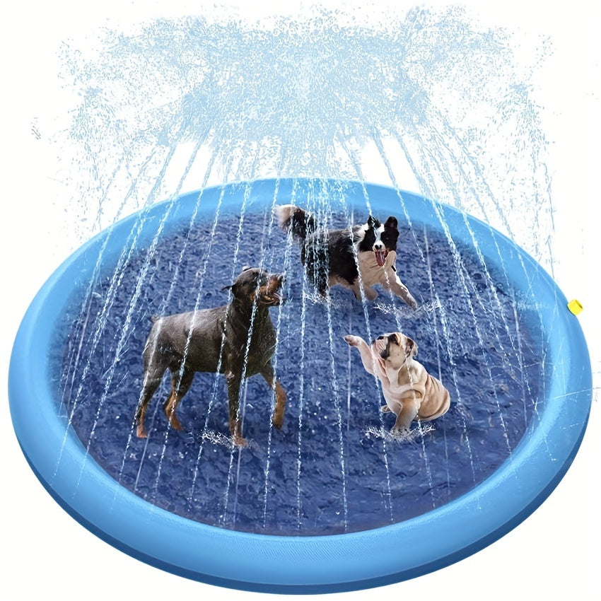 Tapis de Jeu Aquatique pour Animaux – Piscine de Bain pour Chien – Bassin Estival Épais et Résistant – Jouet d’Eau Extérieur pour l’Été
