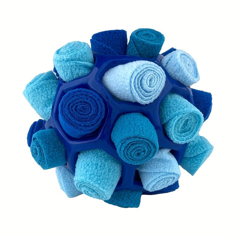 Jouet Interactif en Peluche pour Chien – Balle à Friandises, Jeu de Flair, Mâchouille & Nettoyage des Dents