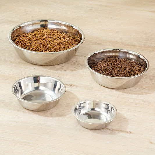 Set de Gamelles en Acier Inoxydable Antidérapant – Pour Chiens Petits, Moyens & Grands