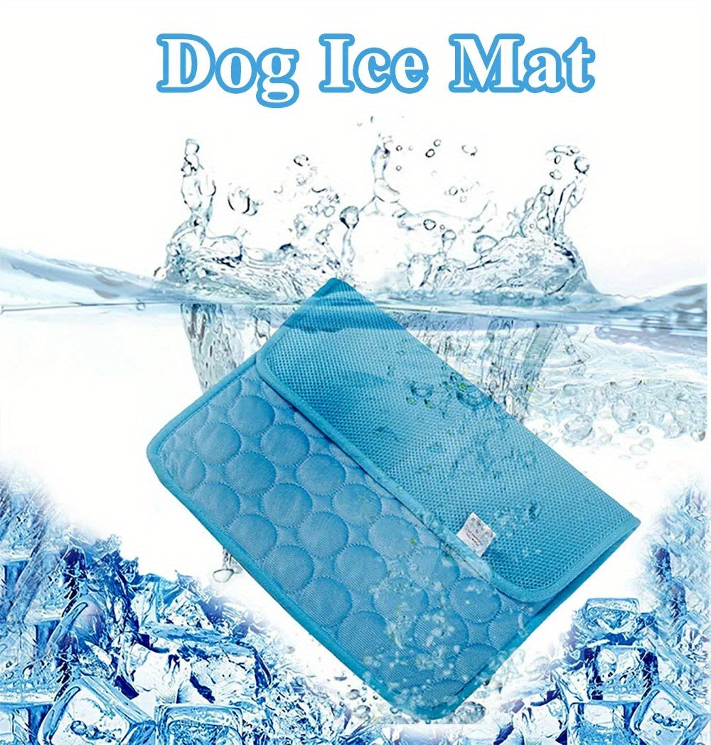 Tapis Rafraîchissant pour Chien BEIYU PET – Lit d'Été Autorefroidissant avec Gel Rafraîchissant – Tissu Polyester Résistant – Design Carré Confortable pour Chiens de Petite à Moyenne Taille
