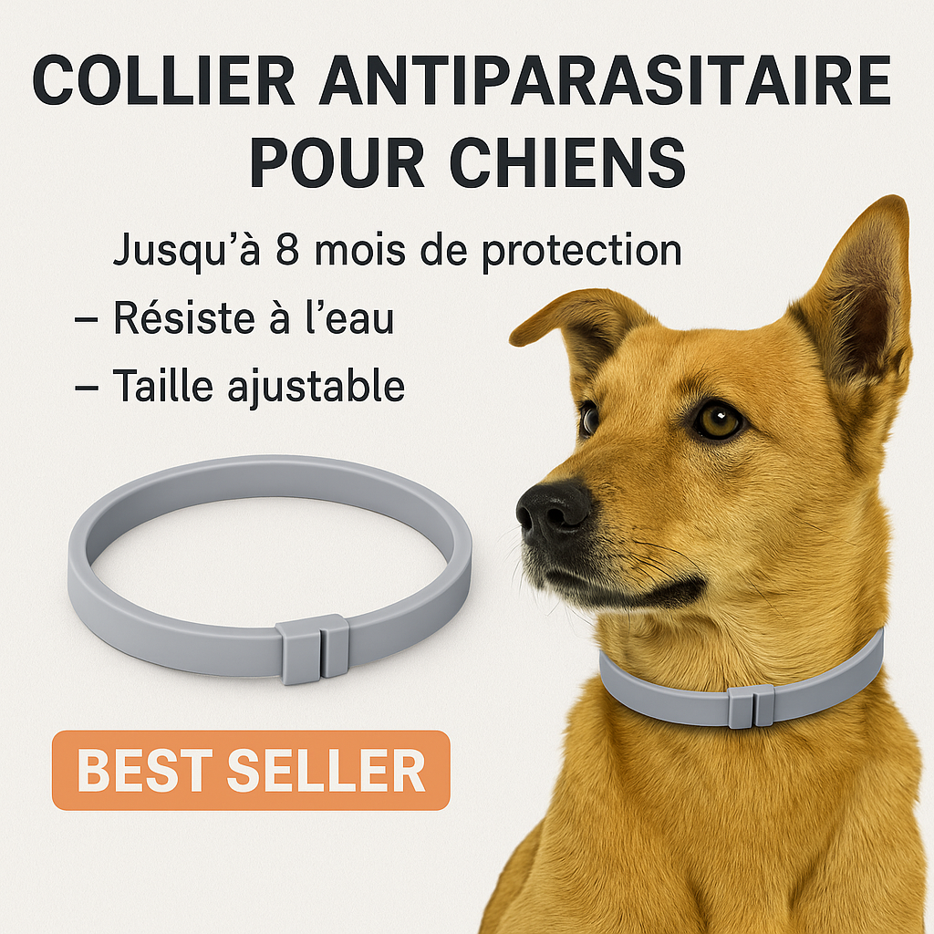 Collier Antiparasitaire Premium – Chiens de +8 kg