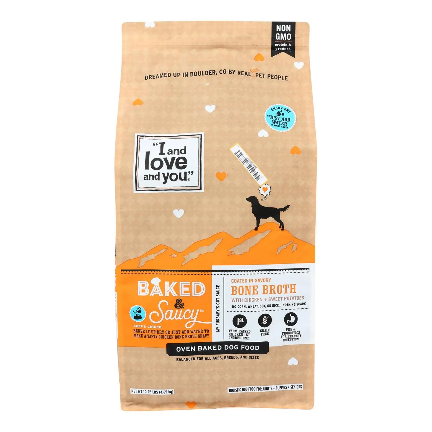 I and Love and You – Croquettes Premium au Poulet Rôti en Sauce – 4,65 kg (10.25 lb) – Alimentation Naturelle pour Chien – Cuisson au Four