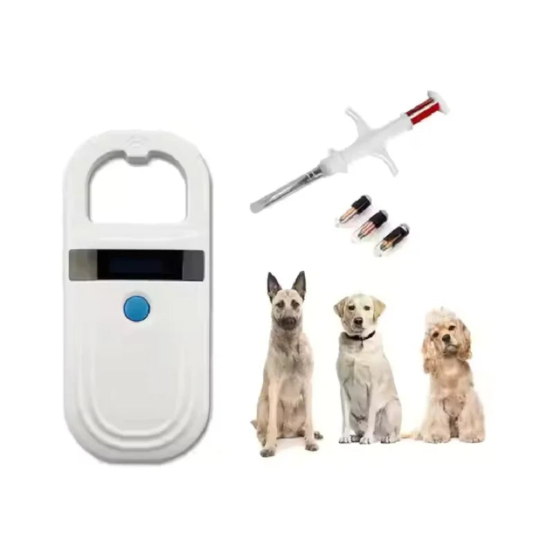 Scanner d’Identifiant Animal Universel – Lecteur RFID Portatif 134,2 kHz – Pour Chiens, Chats, Poissons et Gestion des Animaux
