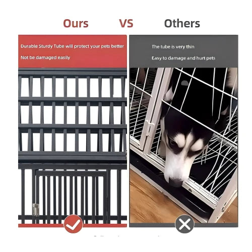 Chenil Renforcé pour Chien avec Toit et Fenêtres – Cage Extérieure Haut de Gamme – Maisons et Mobilier pour Animaux FCJ