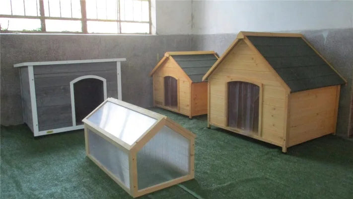 Livraison Rapide – Grande Niche pour Chien en Bois d’Extérieur, Étanche, Coupe-Vent et Chaude – Chenil Spacieux pour Chiots et Chiens Adultes