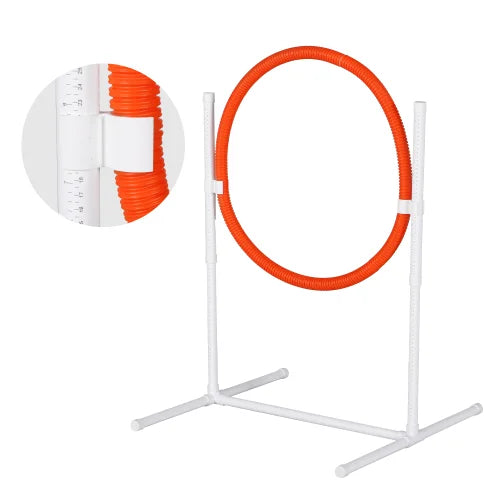 Kit d’Agilité pour Chien FCJ – Ensemble de 6 Équipements d’Entraînement Personnalisable, Étanche, en Métal, Plastique, Aluminium, PVC et Acier