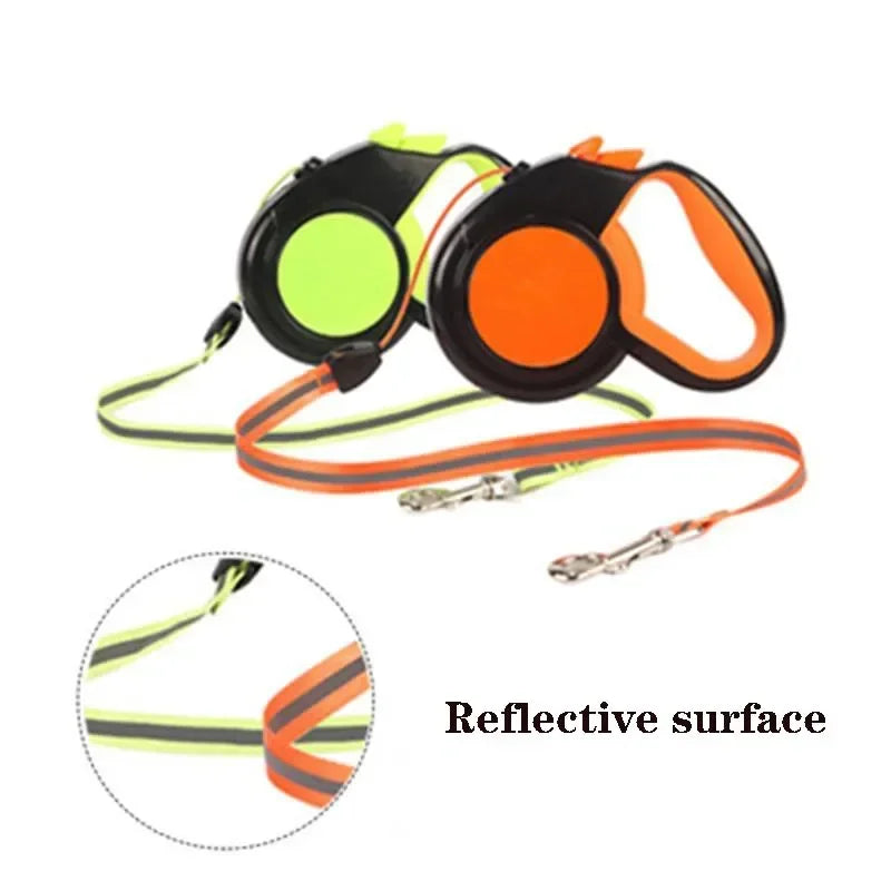 Laisse Rétractable 3/5/8M pour Chien – Laisse à Enrouleur Robuste et Réglable pour Petits et Grands Chiens, Idéale pour la Marche et la Randonnée