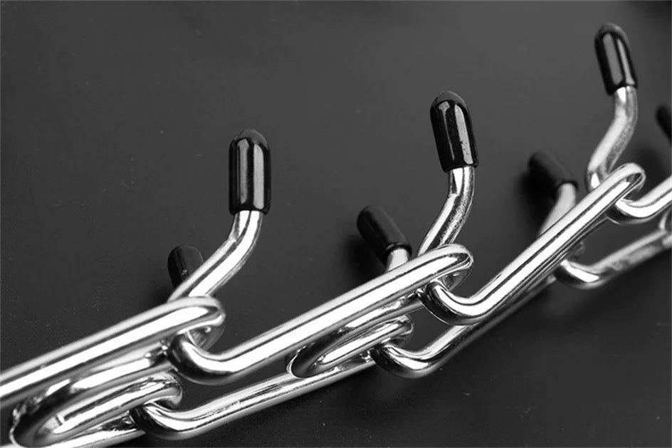 Collier de Dressage à Pointes en Métal – Anti-Traction, Ajustable, avec Embouts en Caoutchouc pour Chiens Moyens à Grands