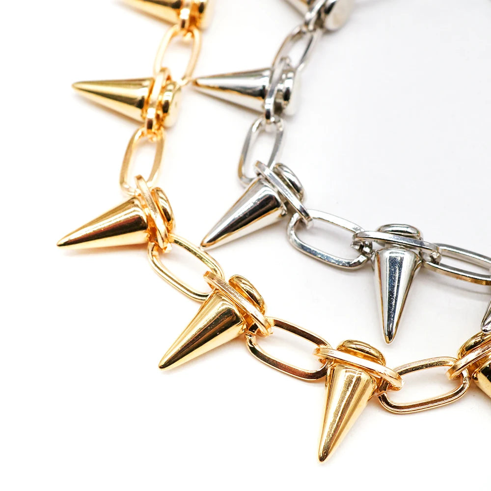 Collier Métal à Pointes pour Chien – Style Rock, Réglable pour Petits & Moyens Chiens (Bulldog, Carlin, etc.)