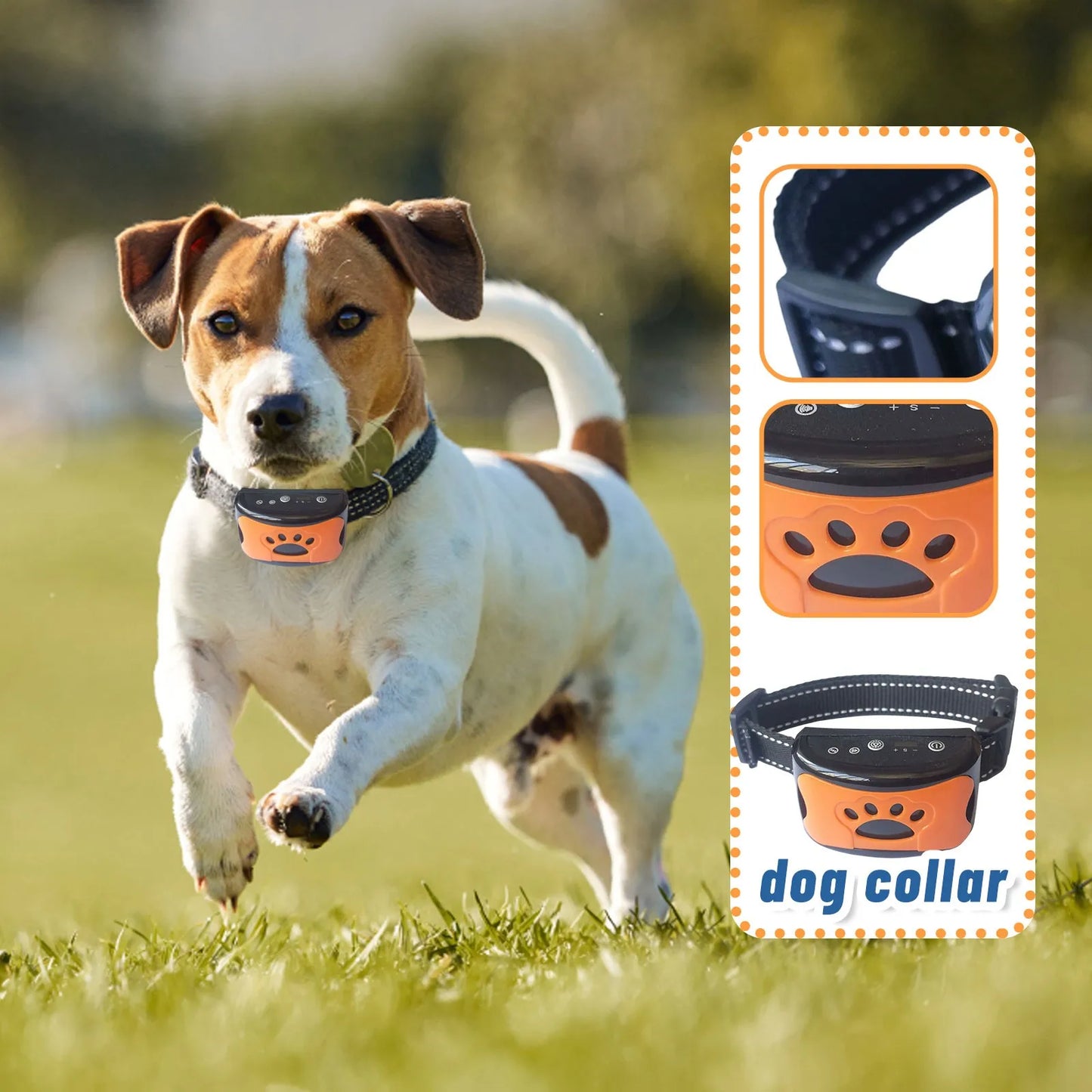 Collier Anti-Aboiement pour Chien – Ultrasons & Vibration, Recharge USB, Dressage Électrique Doux
