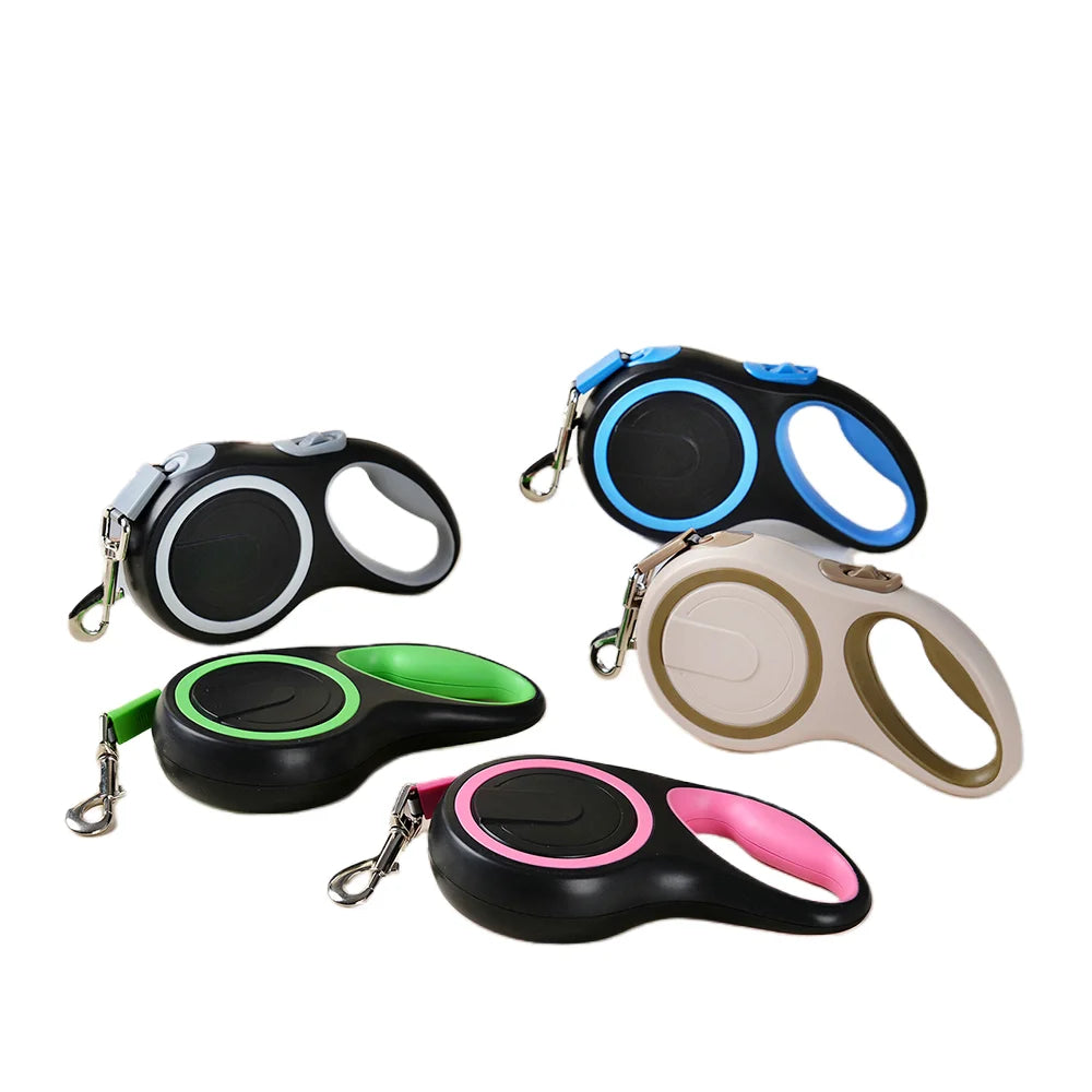 Laisse Rétractable 8M/5M pour Chien de Grande Taille – Laisse Automatique Extensible Robuste pour la Marche, la Course et la Randonnée