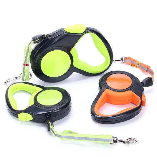Laisse Rétractable 3/5/8M pour Chien – Laisse à Enrouleur Robuste et Réglable pour Petits et Grands Chiens, Idéale pour la Marche et la Randonnée