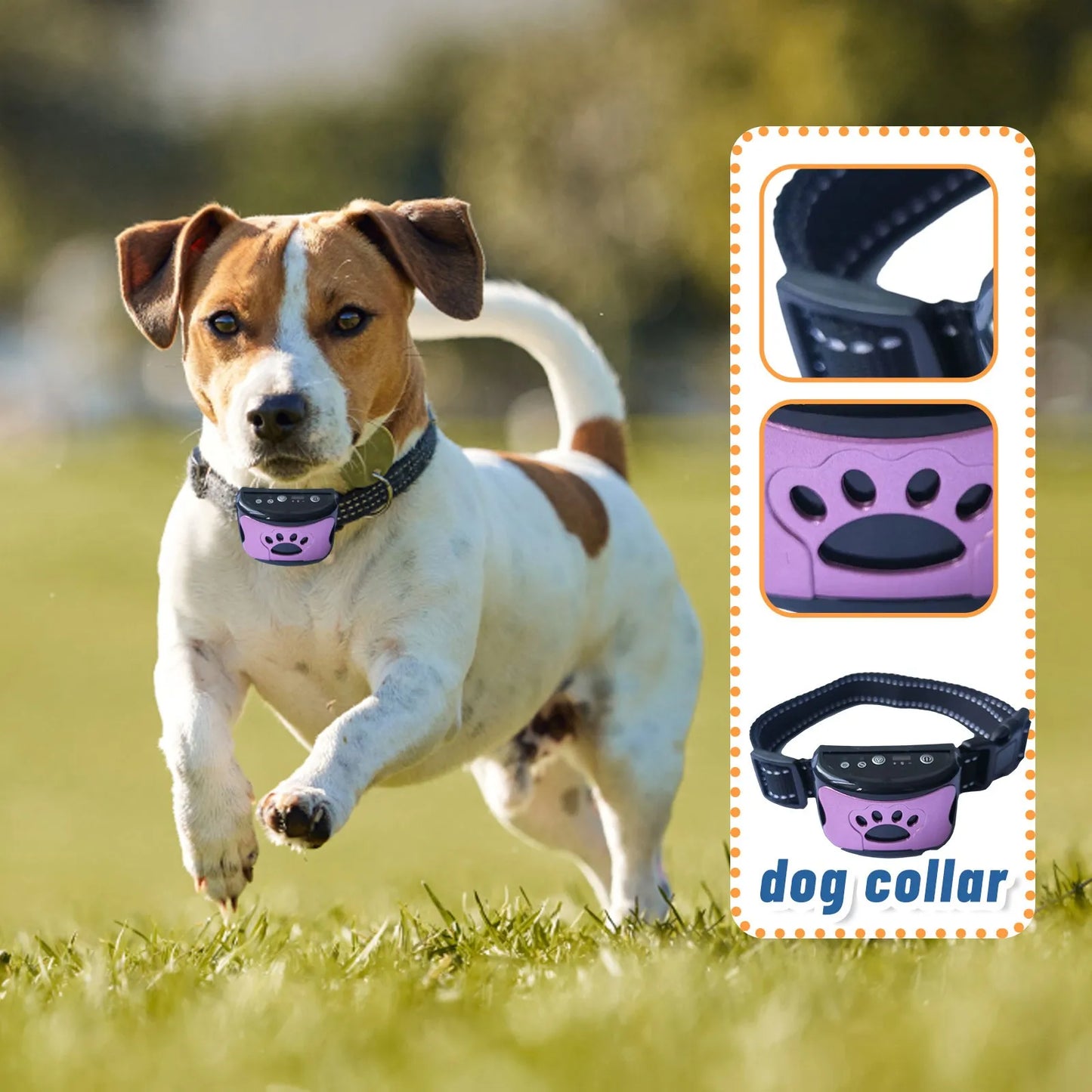 Collier Anti-Aboiement pour Chien – Ultrasons & Vibration, Recharge USB, Dressage Électrique Doux