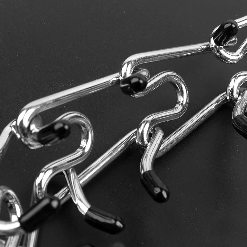 Collier de Dressage à Pointes en Métal – Anti-Traction, Ajustable, avec Embouts en Caoutchouc pour Chiens Moyens à Grands
