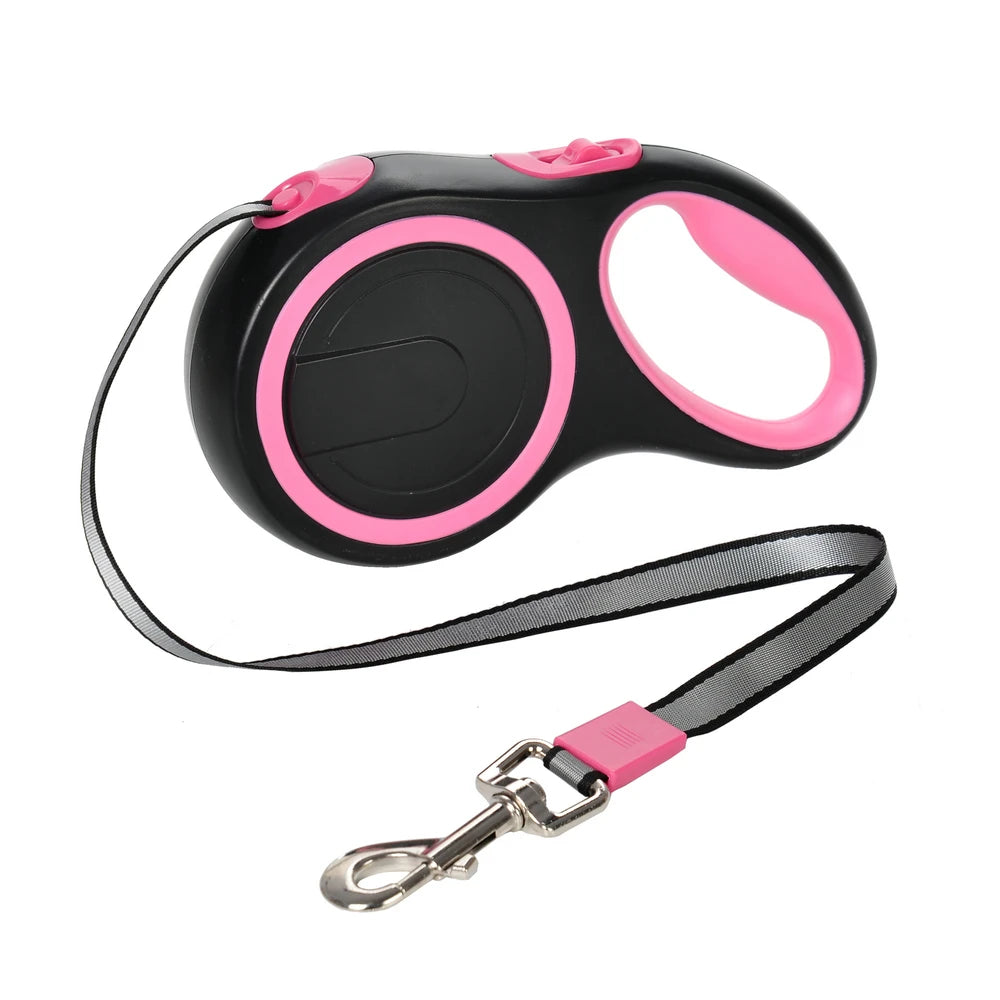 Laisse Rétractable 8M/5M pour Chien de Grande Taille – Laisse Automatique Extensible Robuste pour la Marche, la Course et la Randonnée