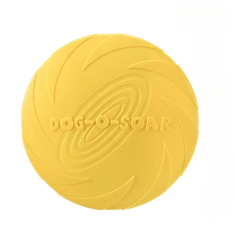 Frisbee pour Chien Multicolore – Disque Volant en Silicone Souple pour Jeux et Dressage – Jouet Interactif d’Extérieur pour Chiens de Toutes Tailles