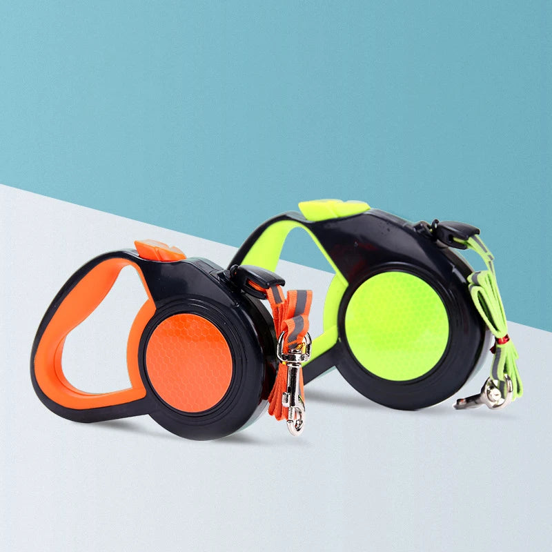 Laisse Rétractable 3/5/8M pour Chien – Laisse à Enrouleur Robuste et Réglable pour Petits et Grands Chiens, Idéale pour la Marche et la Randonnée