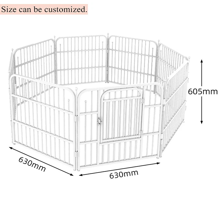 Parc de Jeu Extérieur pour Animaux – Enclos Portable pour Chiens et Chiots – Clôture Pliable de Jardin ou Camping – Idéal pour Petits Chiens comme le Caniche (Teddy)