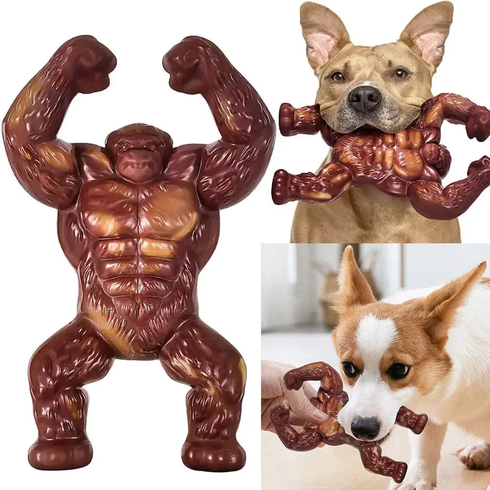 Jouet à Mâcher Indestructible en Forme de Gorille pour Chien – Bâton Ultra Résistant pour Mâcheurs Agressifs et Chiens de Grande Taille – Cadeau Durable pour Animal