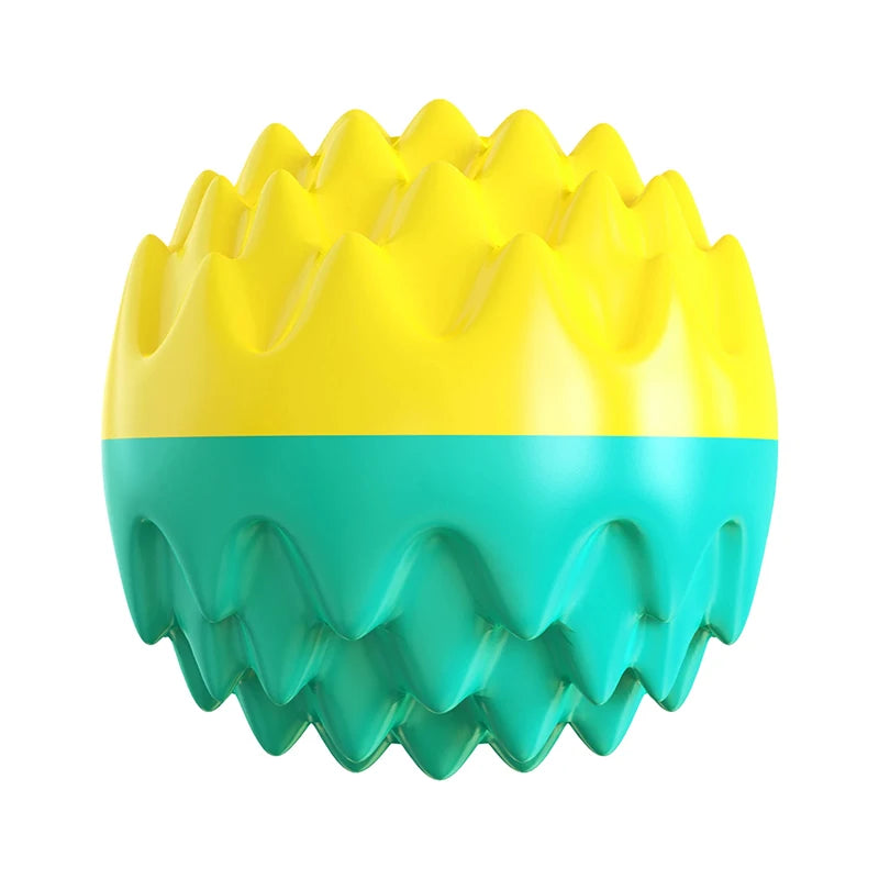 Balle à Mâcher Sonore pour Chien – Jouet Interactif d’Extérieur pour Petits, Moyens et Grands Chiens – Nettoyage des Dents, Anti-Stress – Idéal Chihuahua, Yorkie et Autres Races