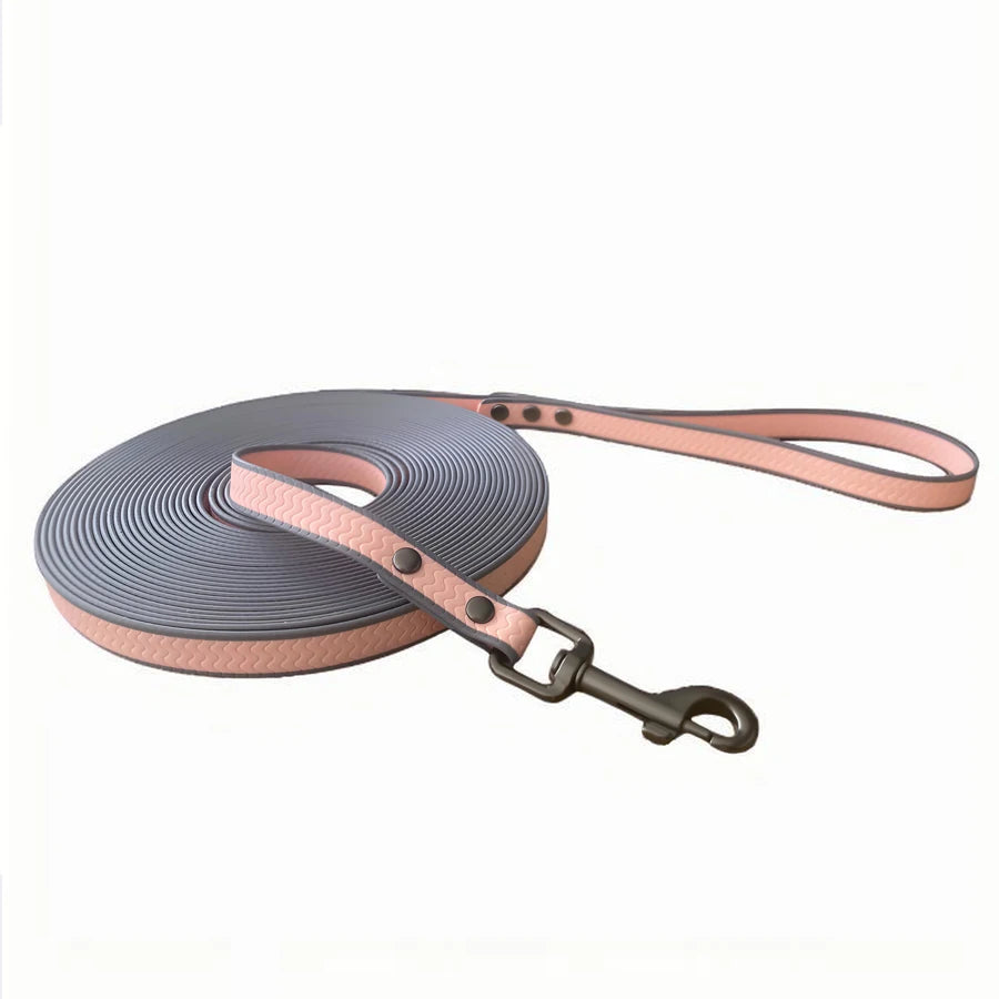 Laisse Longue pour Chien – Laisse en Corde Ultra-Robuste avec Mousqueton Pivotant Verrouillable, Idéale pour le Dressage et la Marche de Chiens Moyens à Grands