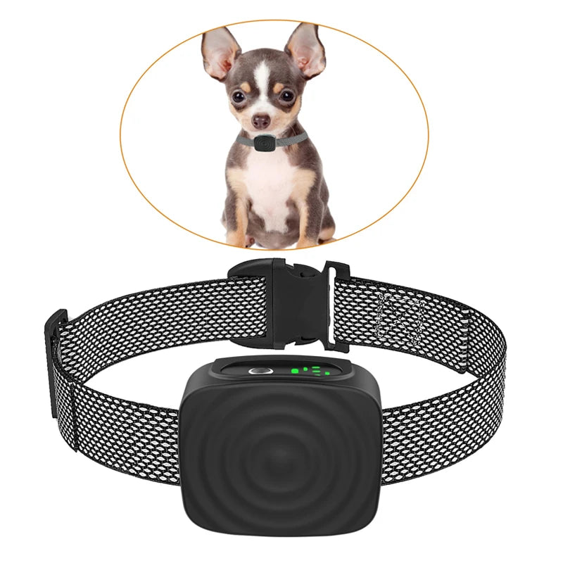 Collier Anti-Aboiement pour Chien – Dispositif Intelligent à Ultrasons avec Vibration, Rechargeable par USB, Étanche et Efficace pour le Dressage