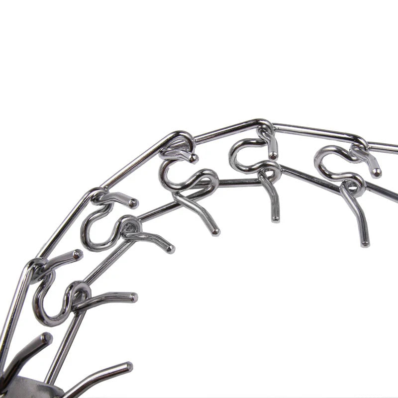Collier de Dressage Anti-Traction à Pointes – Acier Inoxydable avec Embouts en Caoutchouc, Taille Ajustable