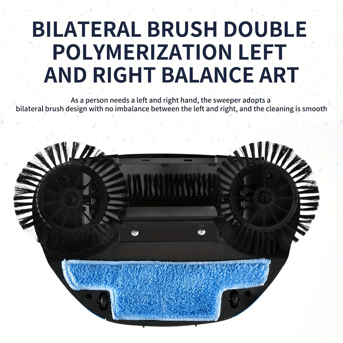 Balayeuse 3-en-1 Multifonction à Poussée Manuelle – Aspirateur, Balai et Serpillière pour Sols Secs & Humides