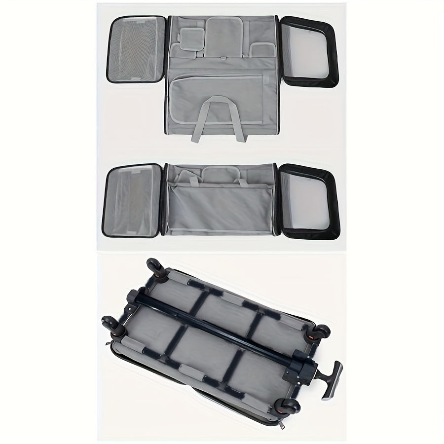 Chariot de Transport pour Animaux – Très Grand Format – Sac de Voyage Pliable pour Chien et Chat – Structure Amovible avec Roues – Cage Trolley Portable