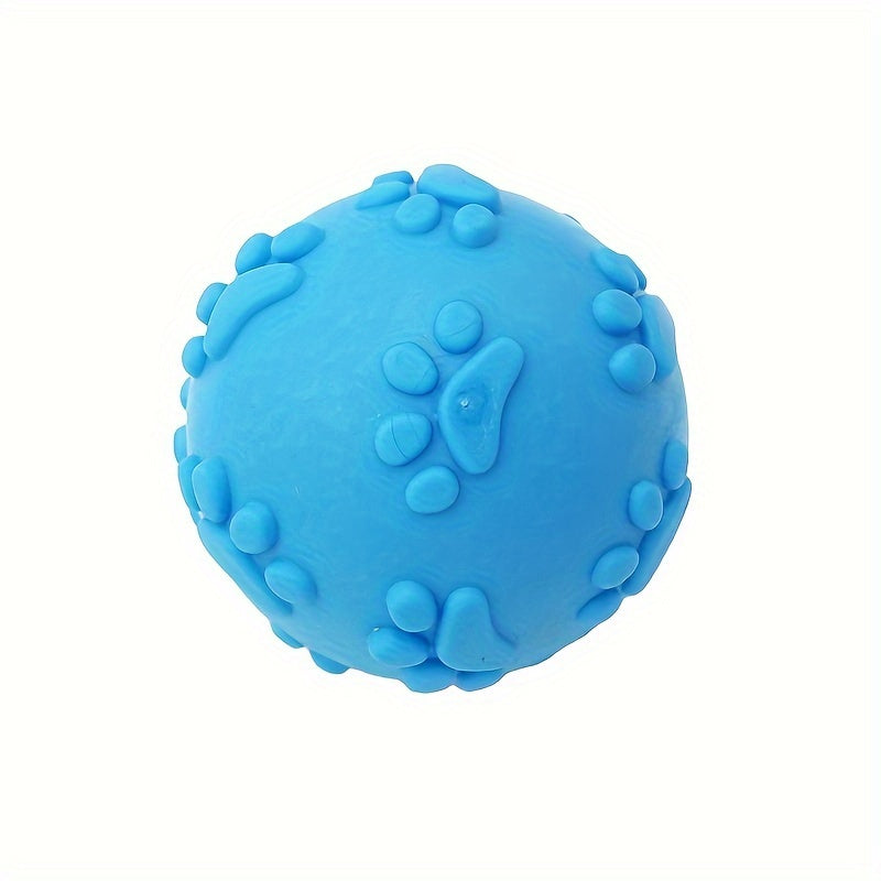 Balle Squeaky en Caoutchouc pour Chien – Design Patte de Cartoon, Résistante & Ludique, Spéciale Petite et Moyenne Taille