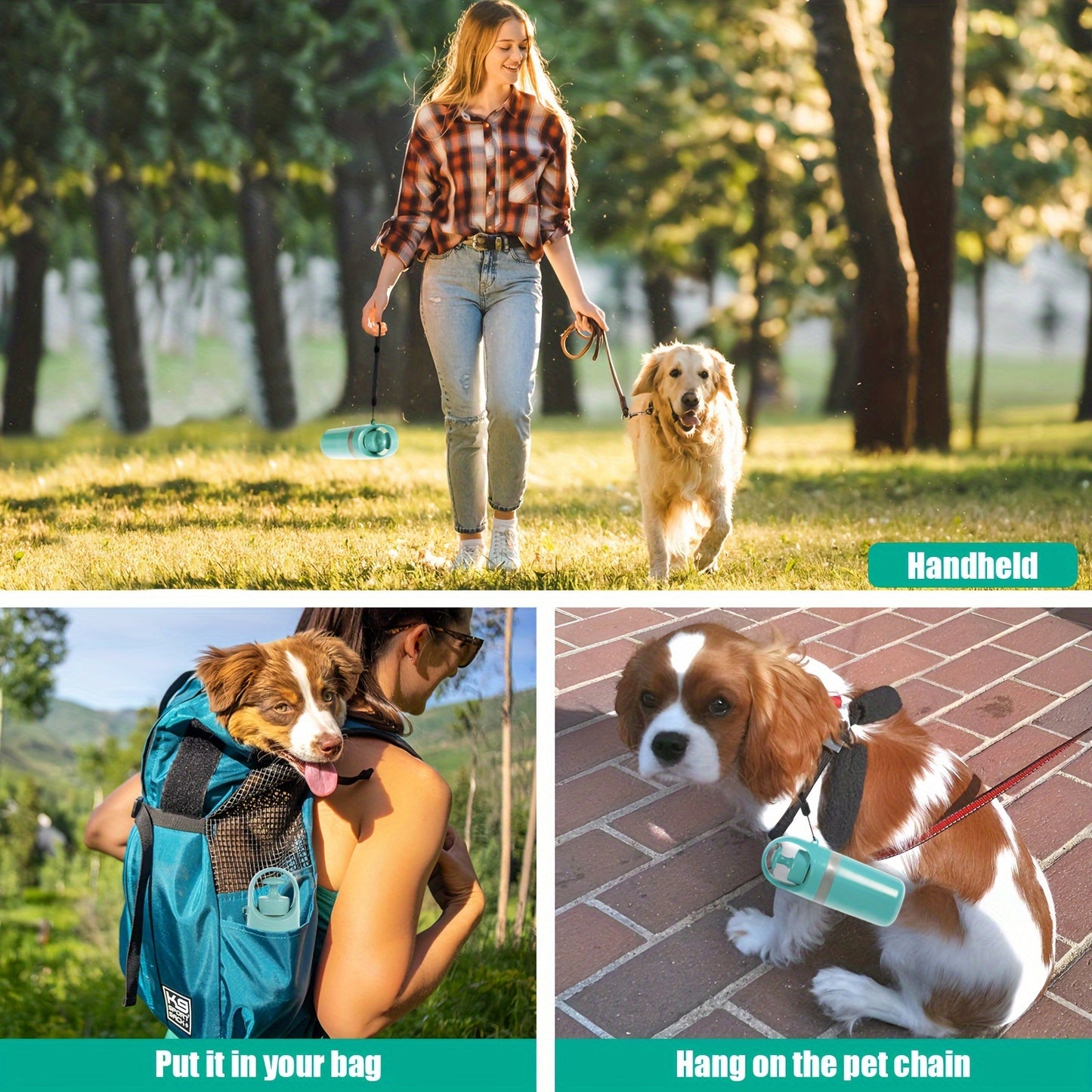Ramasse-Crottes pour Animaux – Pelle Portable pour Déjections Canines – Distributeur Intégré – Accessoire d’Extérieur Pratique pour Chiens