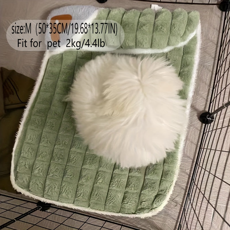 Tapis de Couchage pour Chien – 1 Pièce – Coussin Universel Toutes Saisons pour Niche ou Panier – Matelas Douillet avec Housse Amovible et Lavable – Soutien Doux pour la Colonne Vertébrale