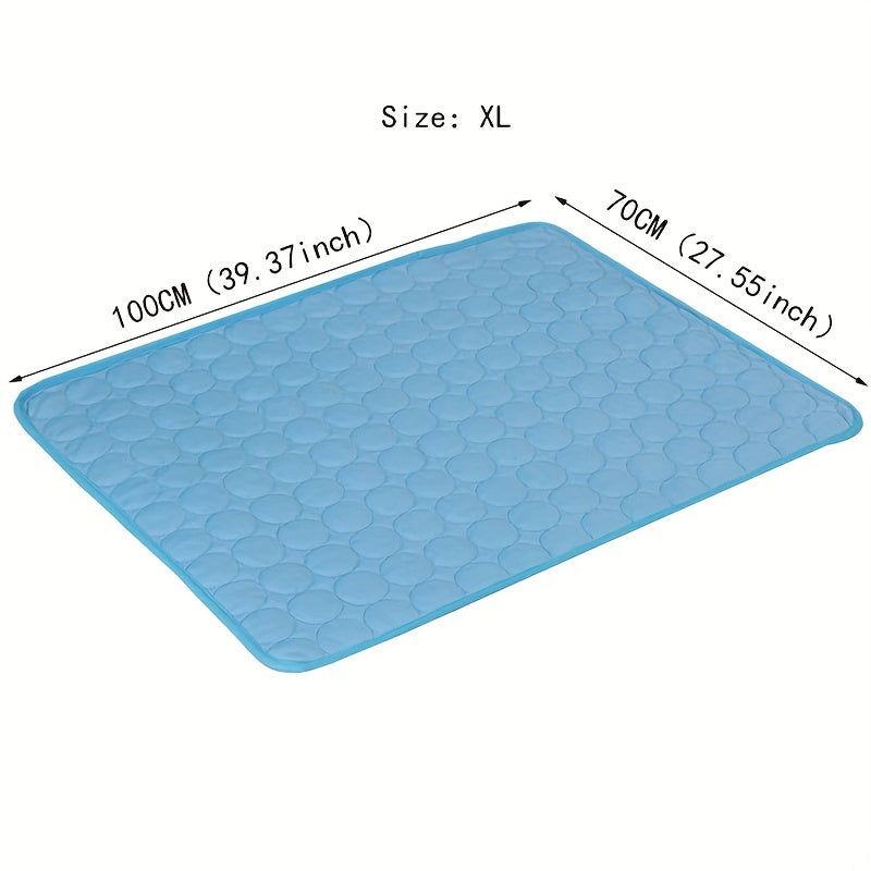 Tapis Rafraîchissant pour Chien BEIYU PET – Lit d'Été Autorefroidissant avec Gel Rafraîchissant – Tissu Polyester Résistant – Design Carré Confortable pour Chiens de Petite à Moyenne Taille