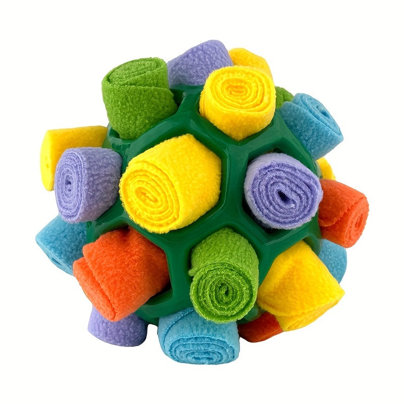 Jouet Interactif en Peluche pour Chien – Balle à Friandises, Jeu de Flair, Mâchouille & Nettoyage des Dents