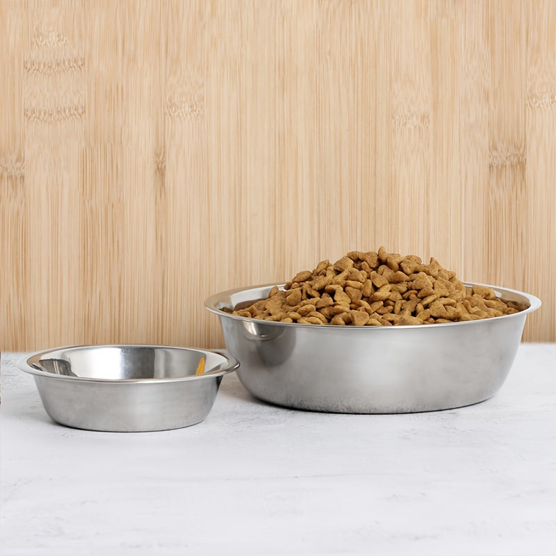 Set de Gamelles en Acier Inoxydable Antidérapant – Pour Chiens Petits, Moyens & Grands