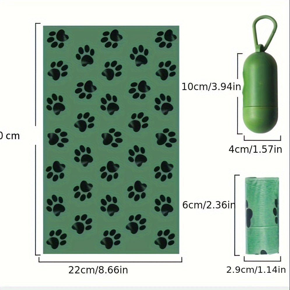 Lot de 8/12/20 Rouleaux de Sacs à Déjections Canines – Sacs à Litière Épais, Anti-Fuites, avec 1 Distributeur Inclus – Pour Promenades et Voyages avec Chien