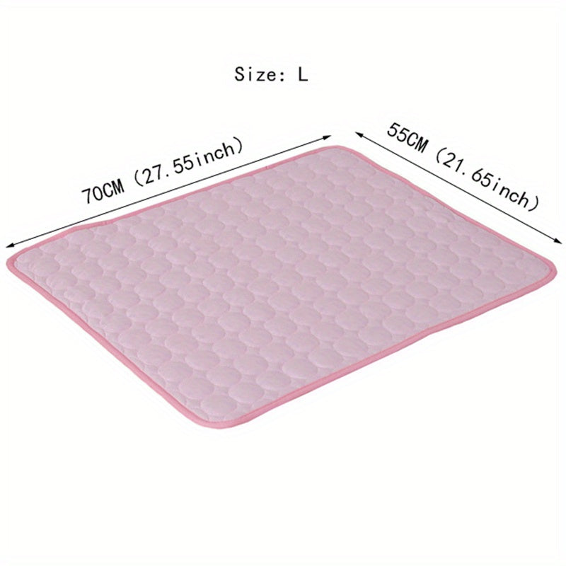 Tapis Rafraîchissant pour Chien BEIYU PET – Lit d'Été Autorefroidissant avec Gel Rafraîchissant – Tissu Polyester Résistant – Design Carré Confortable pour Chiens de Petite à Moyenne Taille