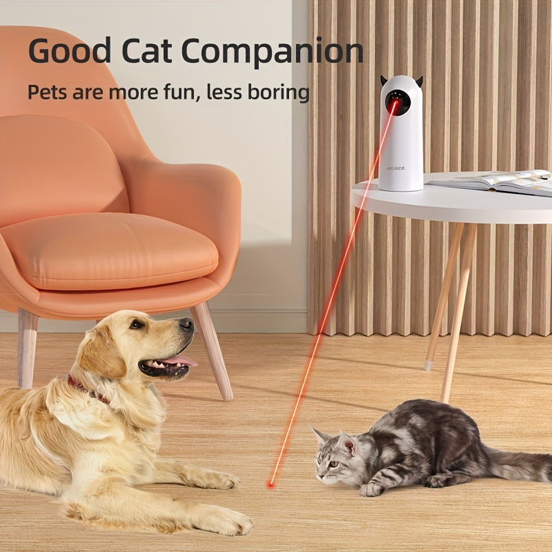 Jouet Interactif Laser Automatique pour Chat/Chien – Jouet Intelligent d’Intérieur pour Animaux – Sans Piles Incluses