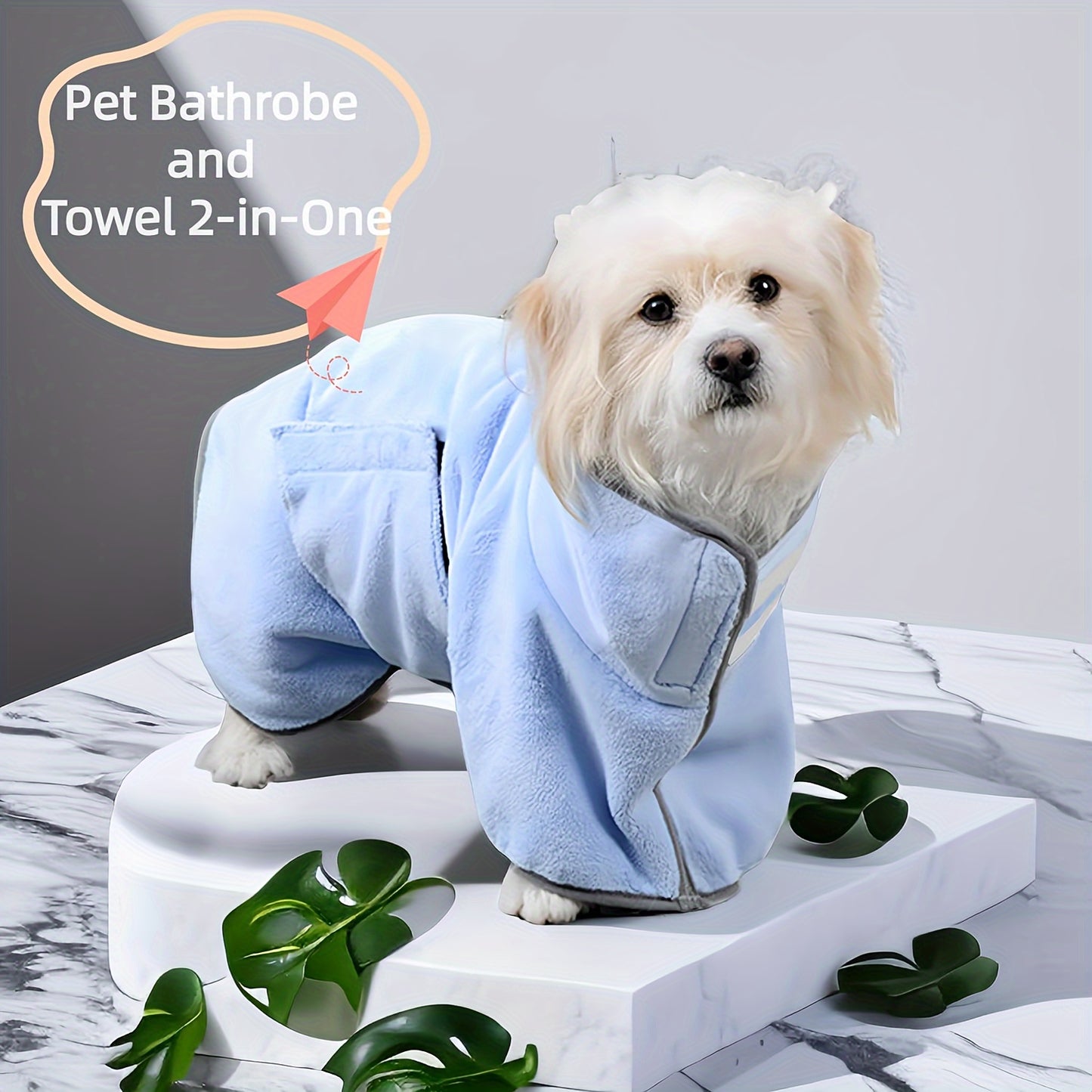 Serviette de Bain Ultra-Absorbante pour Chien & Chat – Effet Rafraîchissant, Nettoyage & Séchage Rapide
