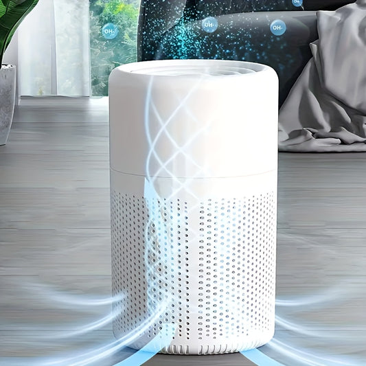 Purificateur d’Air HEPA Compact avec Éponge Parfumée – Anti-Odeurs, Poussière, Pollen et Poils d’Animaux