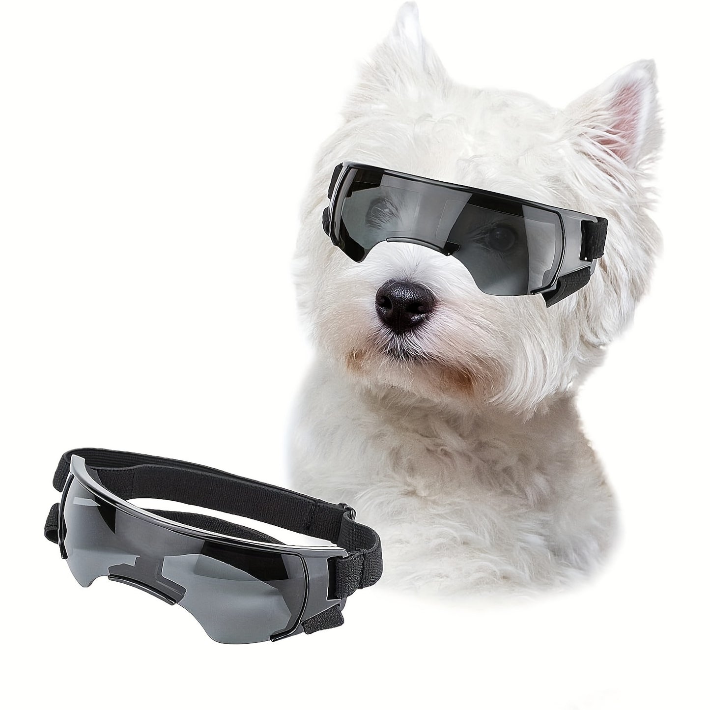 Lunettes de Soleil Demi-Monture pour Chien – Style, Protection & Fun pour Chiens de Toutes Tailles