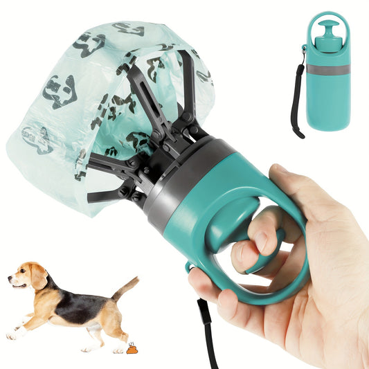 Ramasse-Crottes pour Animaux – Pelle Portable pour Déjections Canines – Distributeur Intégré – Accessoire d’Extérieur Pratique pour Chiens