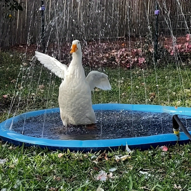 Tapis de Jeu Aquatique pour Animaux – Piscine de Bain pour Chien – Bassin Estival Épais et Résistant – Jouet d’Eau Extérieur pour l’Été