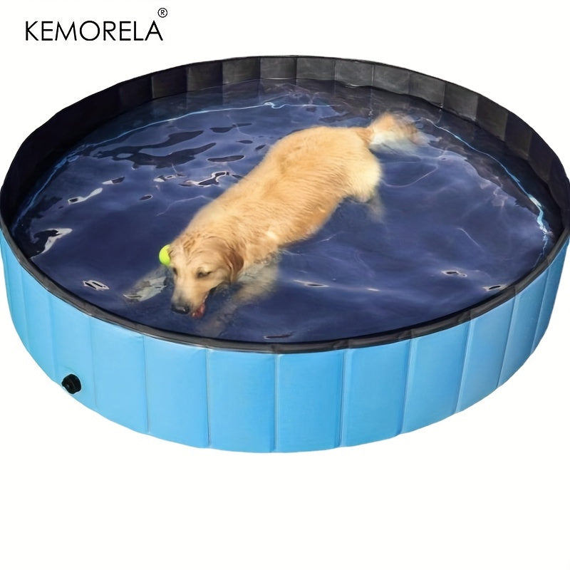 Baignoire Pliable Grande Taille pour Chien – Bassin de Douche ou Piscine Portable, Idéal pour Toilettage & Été